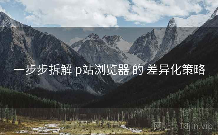 一步步拆解 p站浏览器 的 差异化策略