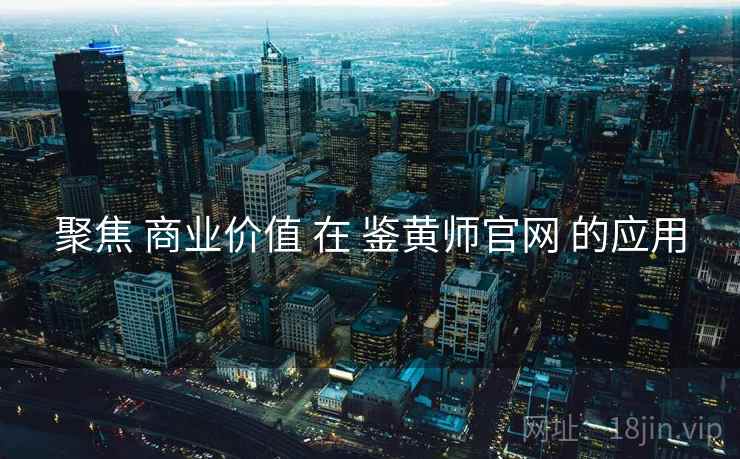 聚焦 商业价值 在 鉴黄师官网 的应用