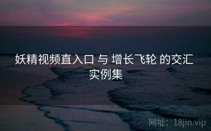 妖精视频直入口 与 增长飞轮 的交汇 实例集