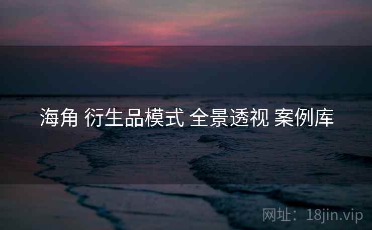 海角 衍生品模式 全景透视 案例库
