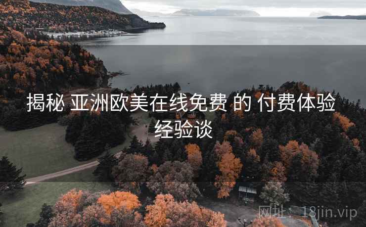 揭秘 亚洲欧美在线免费 的 付费体验 经验谈