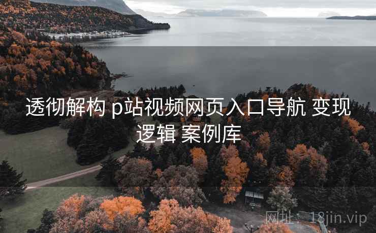 透彻解构 p站视频网页入口导航 变现逻辑 案例库