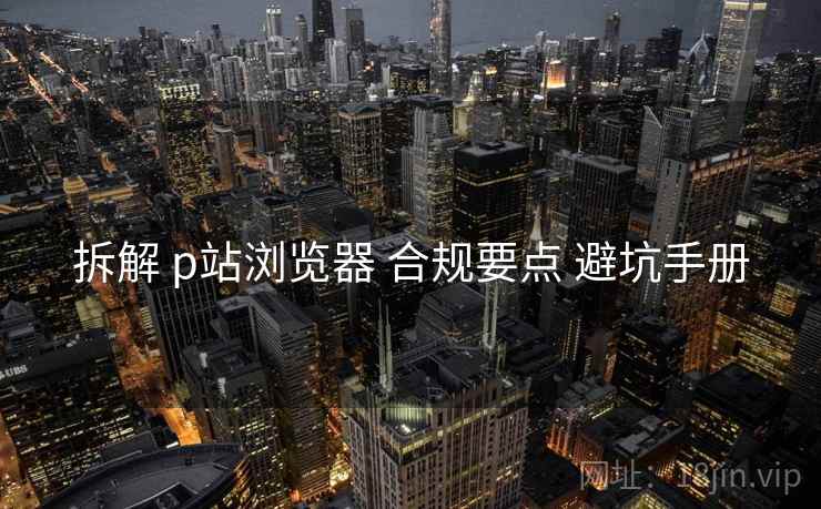 拆解 p站浏览器 合规要点 避坑手册