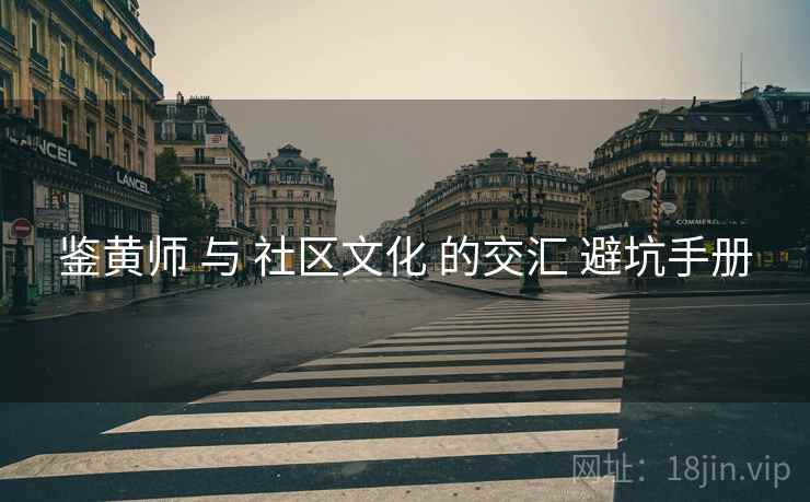 鉴黄师 与 社区文化 的交汇 避坑手册